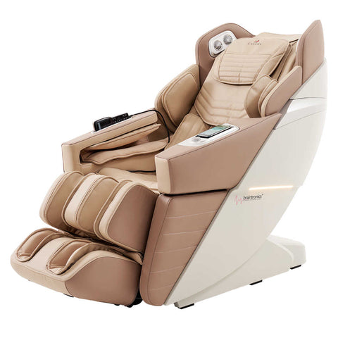 Casada AlphaSonic III masažna stolica-kaki-bijela-umjetna kožna stolica za masažu svijet