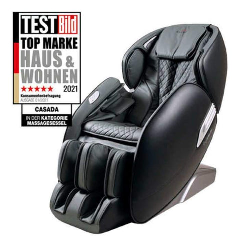 Veličanstvena - Casada AlphaSonic II masažna stolica-crveno-crno-lažna kožna masažna stolica svijet